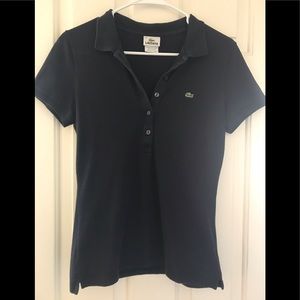 Lacoste Navy Polo style Top